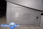 Toshiba lamp enclosure door