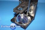 Lamp casing LSMP0378 & Philips Lamp P22 UHP 100 / 120W 1.0