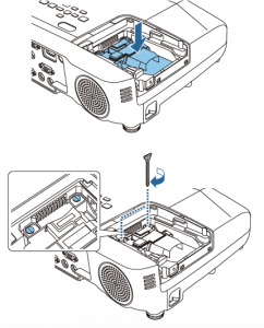 Epson_EB945_projector_lamp-Epson ELPLP78_install new
