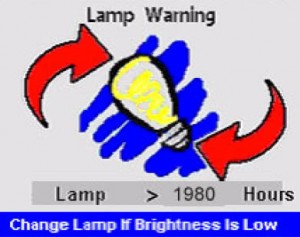 BenQ PB8250 1980 hours lamp warning, BenQ 59.J8101.CG1