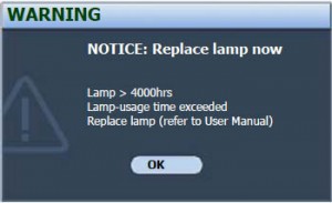BenQ SP831 final lamp warning, BenQ 5J.J1Y01.001 lamp