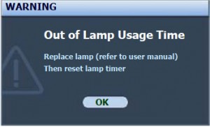 BenQ MP522 final lamp warning message, BenQ 9E.Y1301.001 lamp