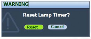 BenQ MP770 lamp reset option, BenQ 5J.J1S01.001 lamp