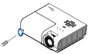 Optoma_TX779P-3D_projector_Optoma_BL-FS300C _Remove_lamp_cover