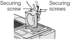 Sharp-XG-P10XU_Sharp-BQC-XGP10XU_remove_projector_lamp_screws