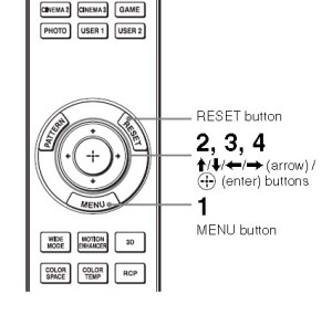 Sony_VPL-HW30ES_remote_menu_control