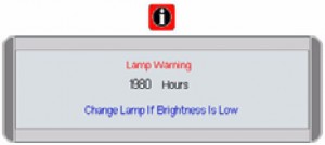 BenQ PB2250 first lamp warning, BenQ 59.J9301.CG1