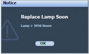 BenQ MP730 secod lamp warning, BenQ 5J.08G01.001_projector_lamp