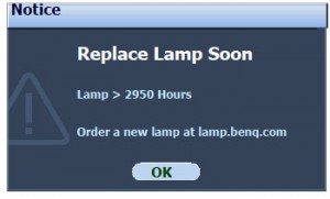 BenQ MP576 lamp warning 2, Ben Q 5J.J0A05.001