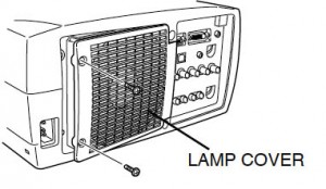 Proxima DP-9290 lamp cover, Proxima LAMP-032 (POA-LMP38 service parts no 610 293 5868)