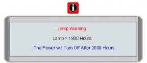 BenQ CP120C first lamp warning, BenQ 5J.00S01.001